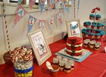 Thing 1 and Thing 2 twins baby shower