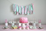 Mint and Pink 1st Birthday Celebration