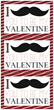 Mustache Valentines